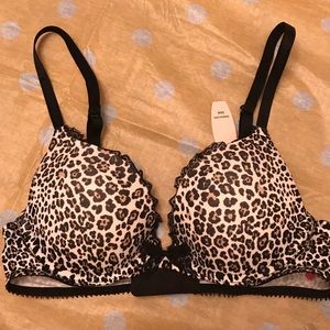 Leopard print Victoria’s Secret push-up bra